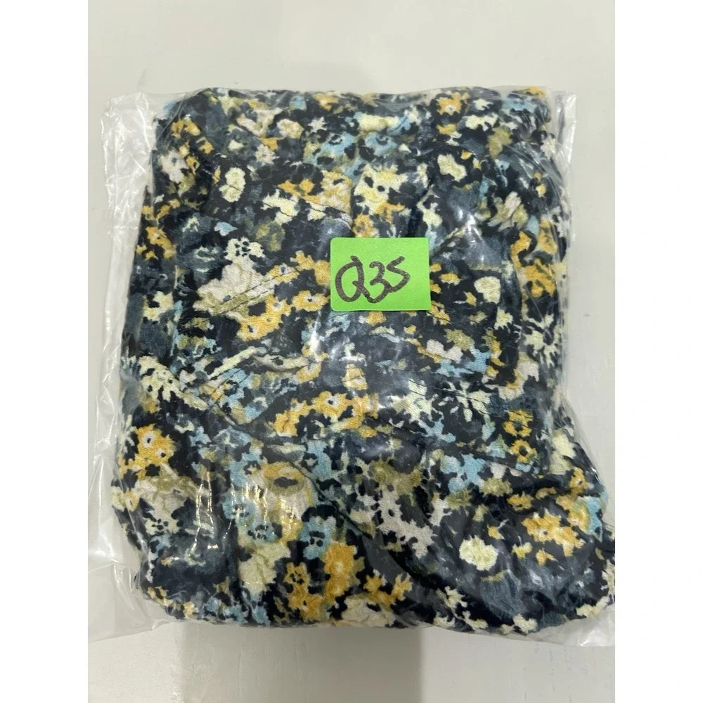 Loft Womens Micro Floral Puff Sleeve Top Size M Cottagecore Boho‎ Prairie Spring